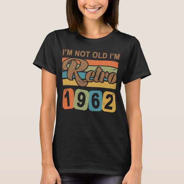 Camiseta Retro 60 cumpleaños 1962 (Anverso)