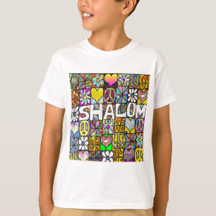 Camiseta Retro 60 Psicodélico Shalom LOVE