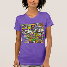 Retro 60 Psicodélico Shalom LOVE T-Shirt