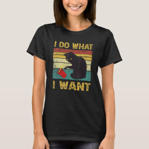 Camiseta Retro 60s Ca I Do What I Want Cat