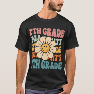 Camiseta Retro 7º Grado Daisy Colorido De Vuelta A La Escue