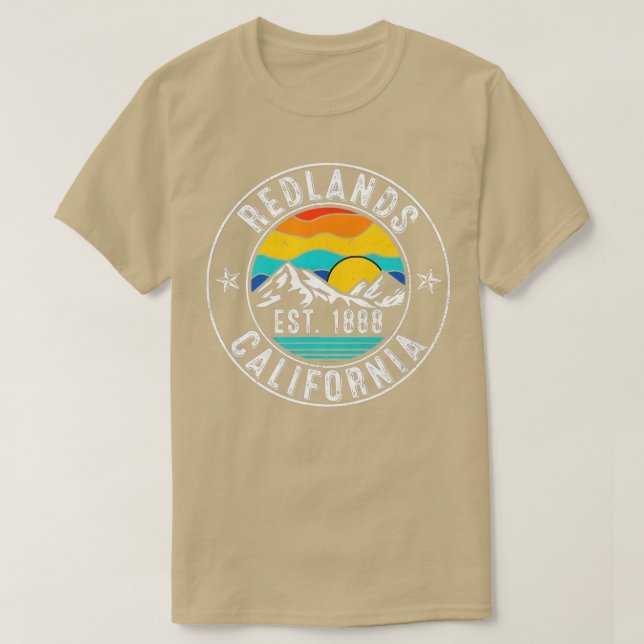 Camiseta Retro 70 Redlands California CA (Diseño del anverso)