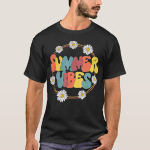 Camiseta Retro 70 s 80 Vibes de verano divertidos verano fl