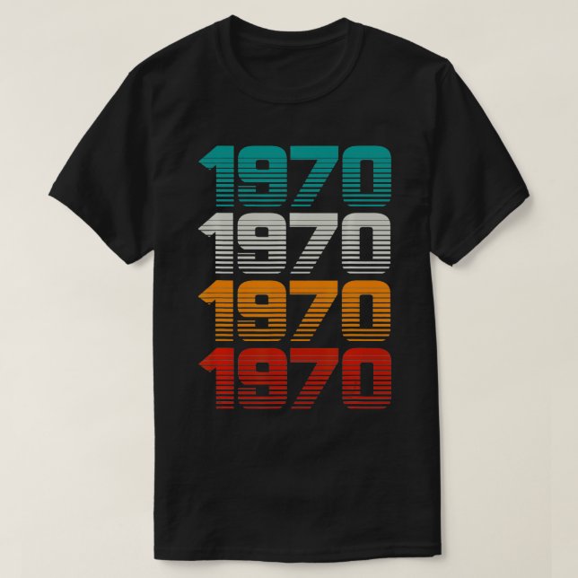 Camiseta Retro 70s  1970  (Diseño del anverso)