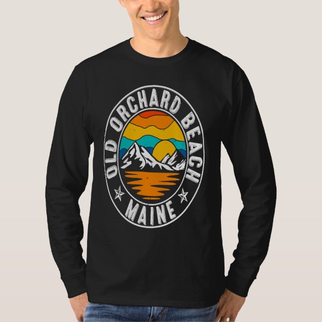 Camiseta Retro 70s 80s Old Orchard Beach Maine ME (Anverso)