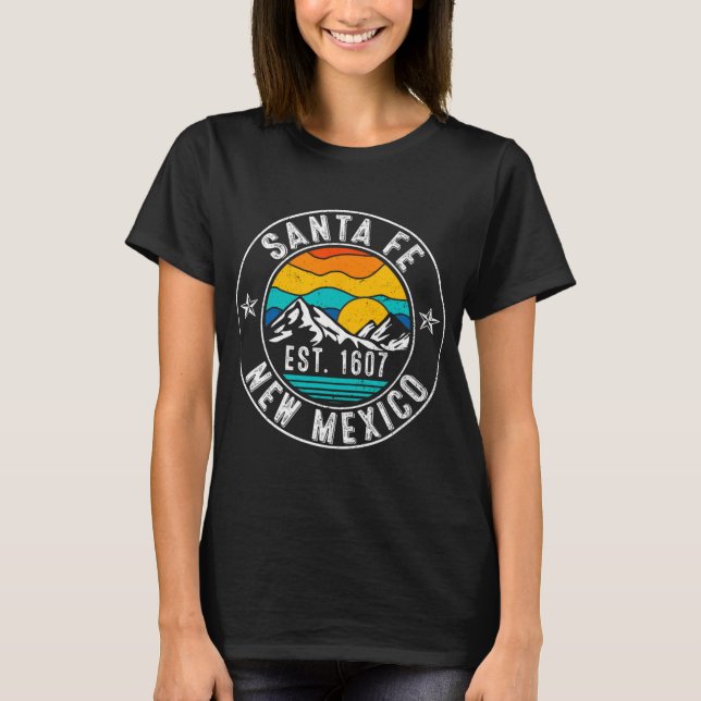 Camiseta Retro 70s 80s Santa Fe New Mexico Nm  (Anverso)