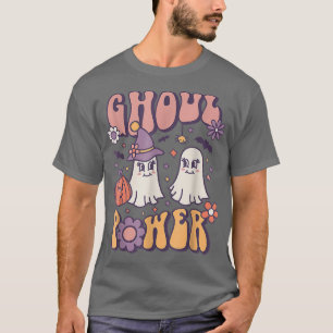 Camiseta Retro 70s Hippie Ghosts Ghoul Power Halloween 