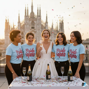 Camiseta Retro 70s Novia Squad Compañera de Novia Nombre De