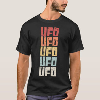 Camiseta Retro 70S Ufo Alien Textos