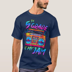 Camiseta Retro 80s 5º Grado de regreso a la escuela niños C