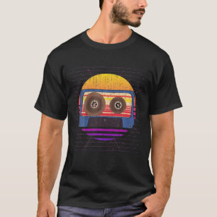 Camiseta Retro 80S Art Cassette Music Lover Synthwave Vapor