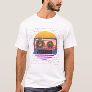 Camiseta Retro 80S Art Cassette Music Lover Synthwave Vapor