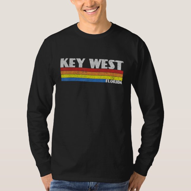 Camiseta Retro 80s Key West Florida FL Souvenir (Anverso)