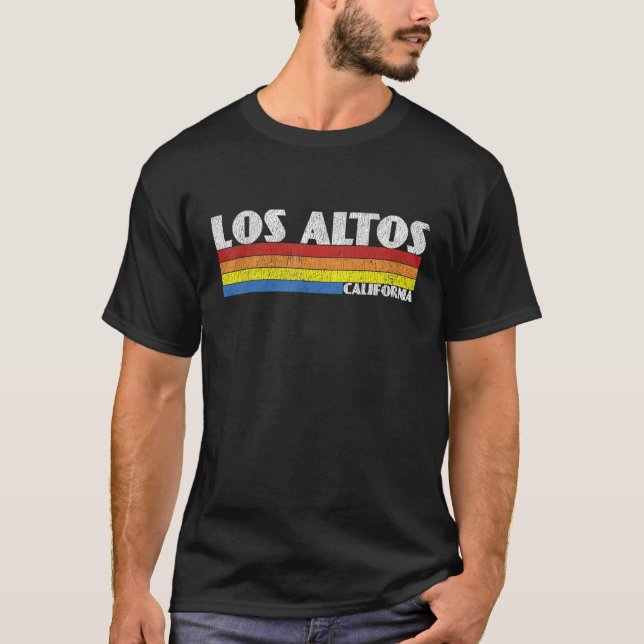 Camiseta Retro 80s Los Altos California CA Souvenir (Anverso)
