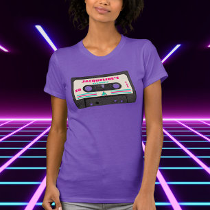 Camiseta Retro 80s Music Mix Tape 50th Birthday Party