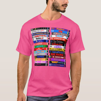 Camiseta Retro 80s VHS Stacks Long Sleeve TShirt