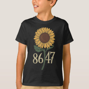 Camiseta Retro 8647 Sutil Anti Trump 86 47 Floral Boho Sty