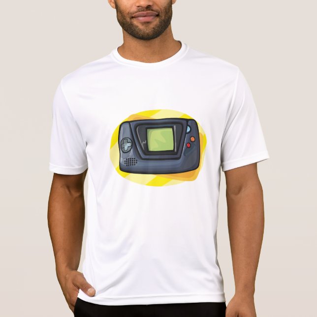 Camiseta Retro 90s Handheld Game Console Gamer (Anverso)
