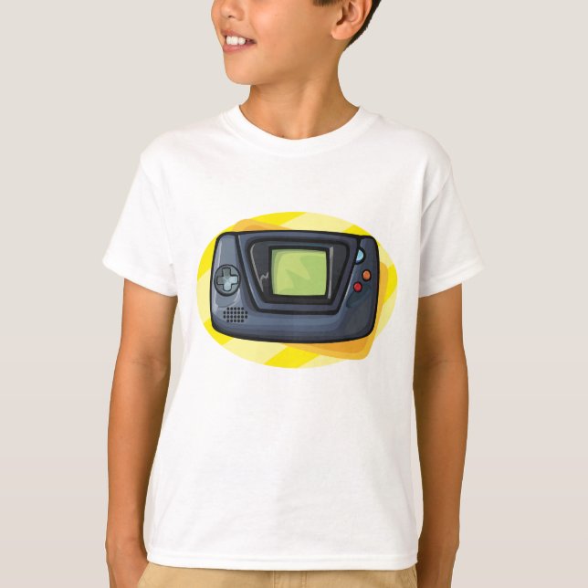 Camiseta Retro 90s Handheld Game Console Gamer (Anverso)
