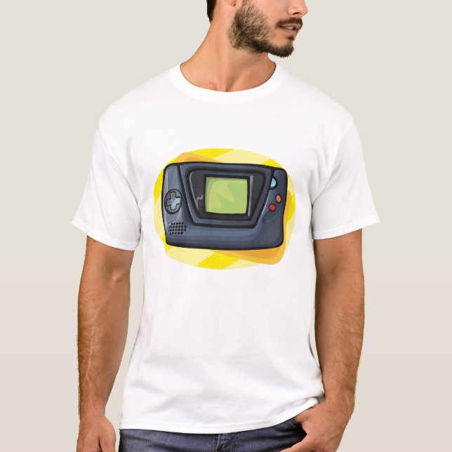 Camiseta Retro 90s Handheld Game Console Gamer (Anverso)