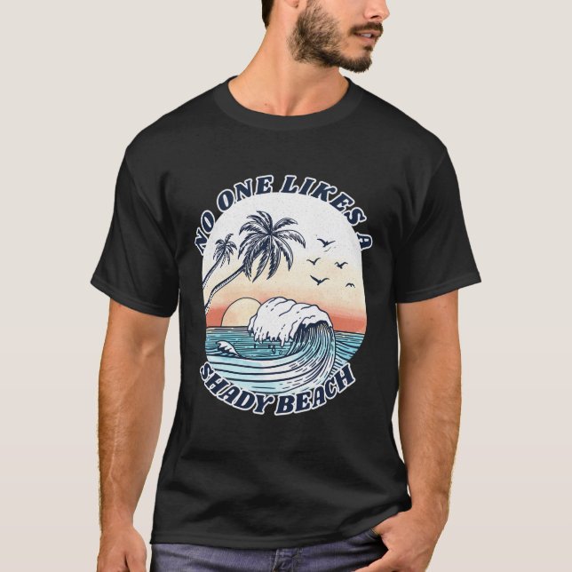 Camiseta Retro A Nadie Le Gusta La Oscura Playa Graciosa Va (Anverso)