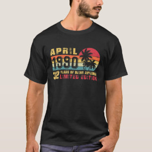 Camiseta Retro Abril 1990 32 Años Edición Limitada 32ª