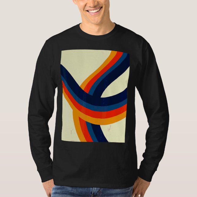 Camiseta Retro Abstract Roller Coaster (Anverso)