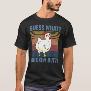 Camiseta Retro Adivina Qué Trasero De Pollo Pollitos Lindos