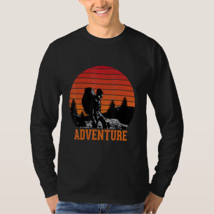 Camiseta Retro Adventure Backpacker Enthusiast Mountain exp