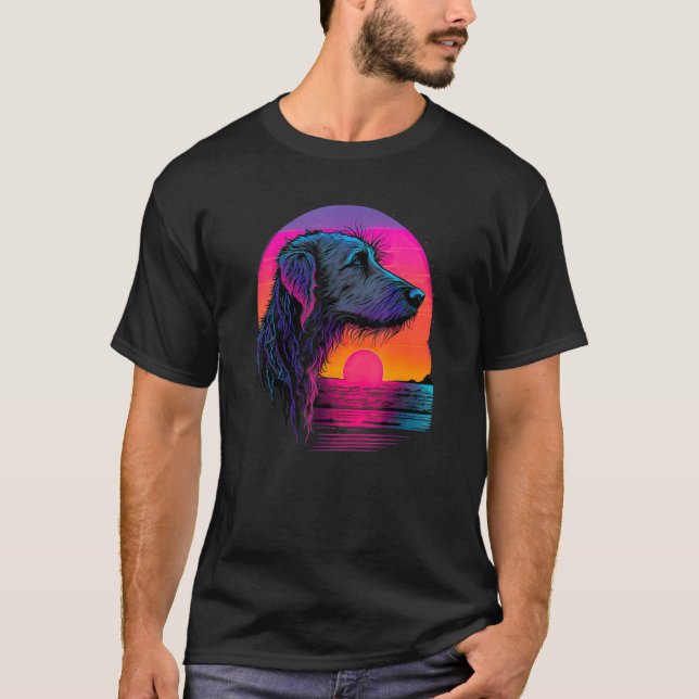 Camiseta Retro Aesthetic Irish Wolfhound Dog (Anverso)