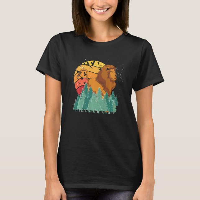 Camiseta Retro África Safari Animal Forest Nature Birds Li (Anverso)