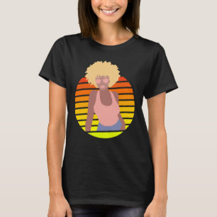 CAMISETA RETRO AFROQUEEN - REINA AFROAMERICANA -
