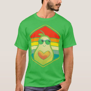 Camiseta Retro Aguacate Keto Dieta Aguacate Seed Corazón Gu
