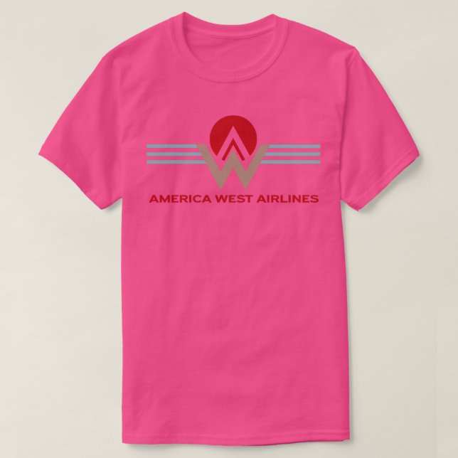 Camiseta Retro Airlines America West Airlines (Diseño del anverso)