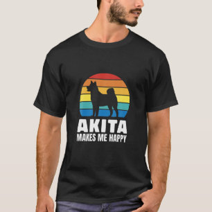 Camiseta Retro Akita Inu Perro Mamá Perro Papá Vintage Akit