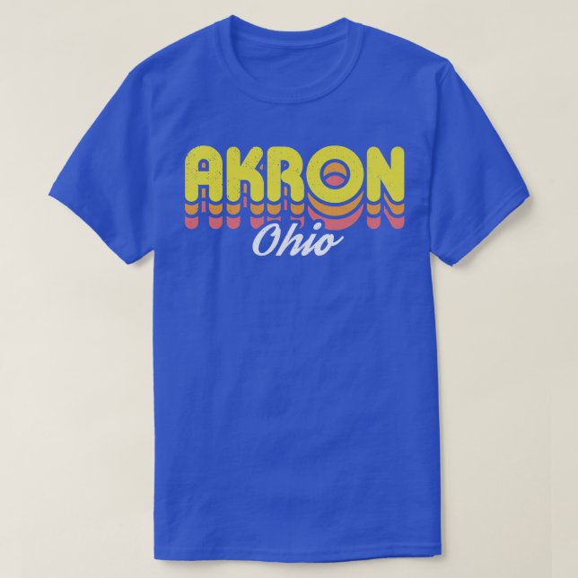Camiseta Retro Akron Ohio (Diseño del anverso)