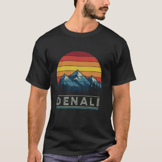 Camiseta Retro Alaska Denali National Park para Ho