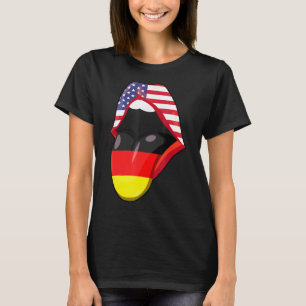 Camiseta Retro Alemán Roots American Grops Flag USA Ge