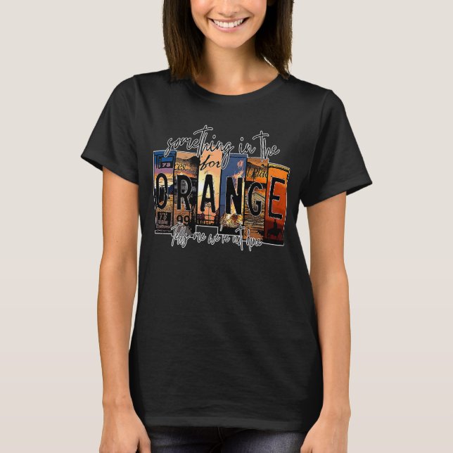 Camiseta Retro Algo En El Naranja Me Dice Cuerno Occidental (Anverso)