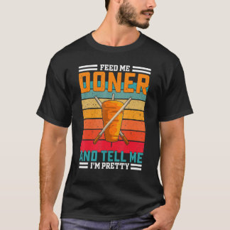 Camiseta Retro alimentarme diciendo graciosamente - kebab t