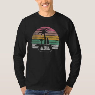 Camiseta Retro Aloha Hawaii Hawaii Isla Palm Beach Surf