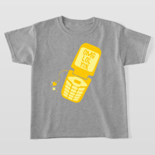 Camiseta Retro Amarillo Flip Phone