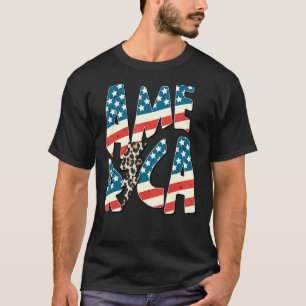 Camiseta Retro America Bandera Estadounidense Relámpago Bol