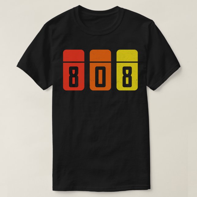 Camiseta Retro analógico 808 Dj (Diseño del anverso)