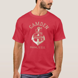 Camiseta Retro Anchor Camden Maine USA