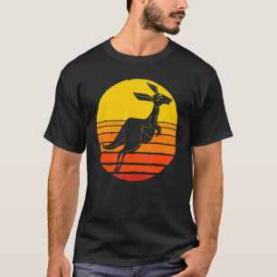 Camiseta Retro Animal Australiano Canguro Australiano