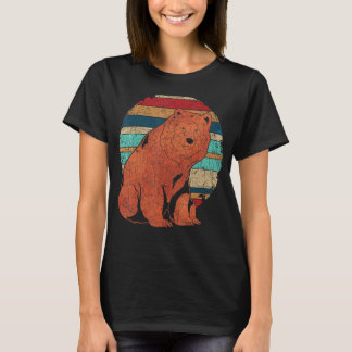Camiseta Retro Animal Brown Bear Forest Bear