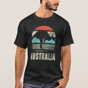 Camiseta Retro animal canguro en el zoológico australiano