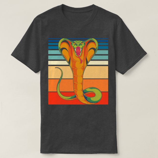 Camiseta Retro Animal Reptile Lover Mascota Cobra Snack (Diseño del anverso)