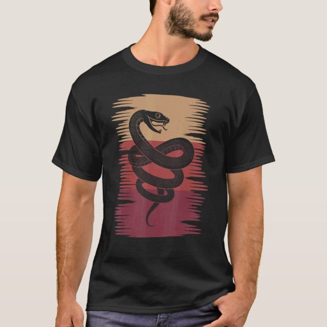 Camiseta Retro Animal Snake Reptile Keeper Mascota Snake 1 (Anverso)